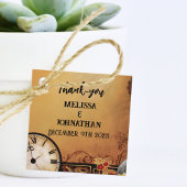 Victoriaans Steampunk Elegance bruiloft Bedankjes Labels