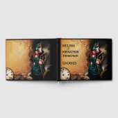 Victoriaans Steampunk Elegance bruiloft Gastenboek (Volledig)