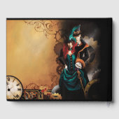 Victoriaans Steampunk Elegance bruiloft Gastenboek (Achterkant)