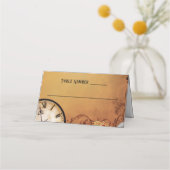 Victoriaans Steampunk Elegance bruiloft Plaatskaartje (Voorkant)