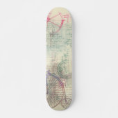 Victoriaans Steampunk | Feminine Soft Pastel Persoonlijk Skateboard (Voorkant)