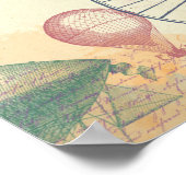 Victoriaans Steampunk | Feminine Soft Pastel Poster (Hoek)