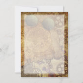 Victoriaans steampunk-flatje - Hartelijk dank Bedankkaart (Achterkant)