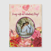 Victoriaans Steampunk Flowers Harten Valentijnsdag (Voorkant)