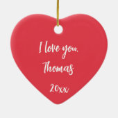 Victoriaans Steampunk Flowers Harten Valentijnsdag Keramisch Ornament (Achterkant)