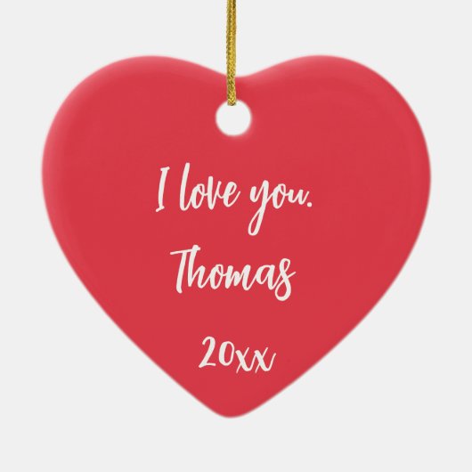 Victoriaans Steampunk Flowers Harten Valentijnsdag Keramisch Ornament (Achterkant)