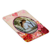 Victoriaans Steampunk Flowers Harten Valentijnsdag Magneet (Rechterzijde)