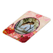 Victoriaans Steampunk Flowers Harten Valentijnsdag Magneet (Linkerzijde)