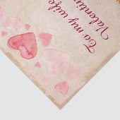 Victoriaans Steampunk Flowers Harten Valentijnsdag Tissuepapier (Detail)