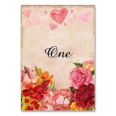 Victoriaans Steampunk Flowers Hearts Jubileum Kaart (Achterkant)