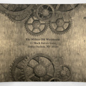 Victoriaans Steampunk Halloween Party Drieluik Uitnodiging (Binnenkant midden)