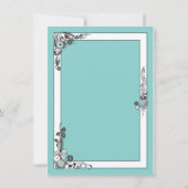 Victoriaans Steampunk huwelijksuitnodigingen Kaart (Achterkant)