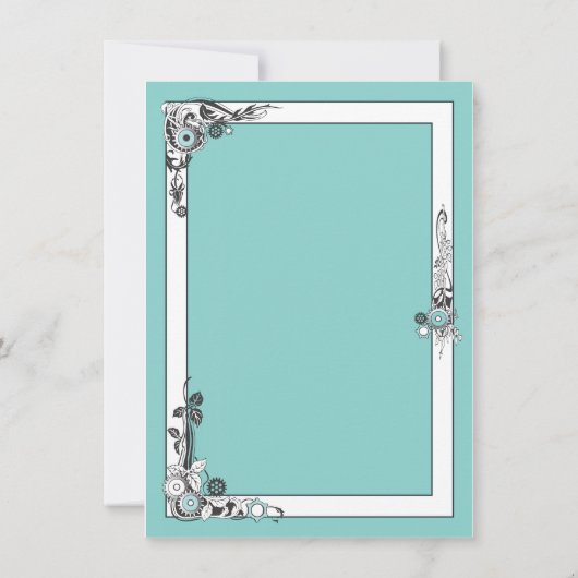 Victoriaans Steampunk huwelijksuitnodigingen Kaart (Achterkant)