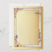 Victoriaans Steampunk huwelijksuitnodigingen Kaart (Achterkant)