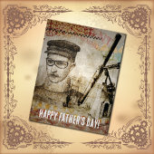 Victoriaans Steampunk Inventor Scientist Telescope Kaart