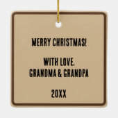 Victoriaans Steampunk Inventor Scientist Telescope Keramisch Ornament (Achterkant)