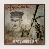 Victoriaans Steampunk Inventor Scientist Telescope Legpuzzel (Verticaal)