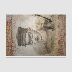 Victoriaans Steampunk Inventor Scientist Telescope Tissuepapier