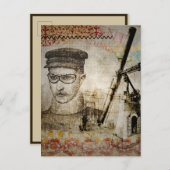 Victoriaans Steampunk Inventor Scientist Telescope Uitnodiging Briefkaart (Voorkant / Achterkant)