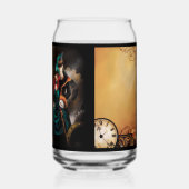 Victoriaans Steampunk Koppel Elegantie Romantiek Blikvorm Glas (Links)