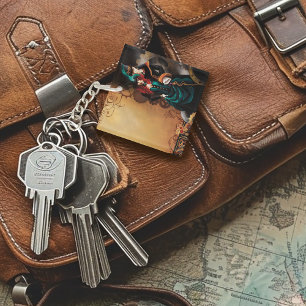 Victoriaans Steampunk Koppel Elegantie Romantiek Sleutelhanger