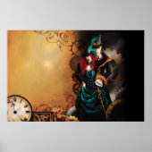 Victoriaans Steampunk Koppel Poster (Voorkant)