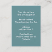 Victoriaans Steampunk Kraken Octopus Zee creatie Visitekaartje (Achterkant)