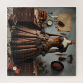 Victoriaans Steampunk Lady Detective Jurk Legpuzzel (Horizontaal)