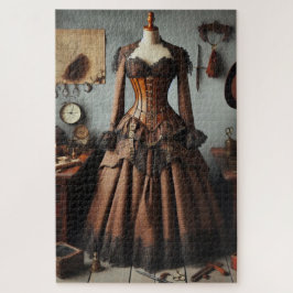  Victoriaans Steampunk Lady Detective Jurk Legpuzzel