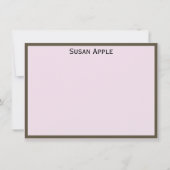 Victoriaans Steampunk Lady Pink Newspaper Notitiekaartje (Achterkant)