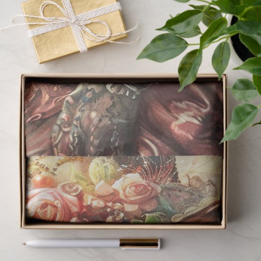 Victoriaans Steampunk Lady Tissuepapier (Geschenk)