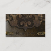 Victoriaans Steampunk Leather Wedding RSVP Kaarten (Achterkant)