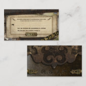 Victoriaans Steampunk Leather Wedding RSVP Kaarten (Voorkant / Achterkant)