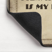 Victoriaans steampunk-leder als Mousepad Muismat (Hoek)