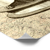 Victoriaans steampunk mechanisch brein poster (Hoek)