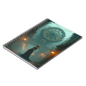 Victoriaans Steampunk met de tijd op komst Notitieboek (Linkerzijde)