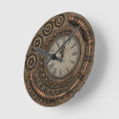  Victoriaans Steampunk Metal Bronze Ronde Klok (Hoek)