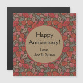 Victoriaans Steampunk Old Lock Key Red Poppies (Voorkant / Achterkant)