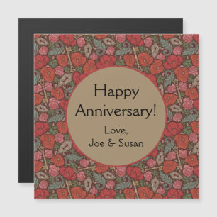 Victoriaans Steampunk Old Lock Key Red Poppies