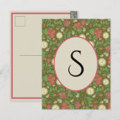 Victoriaans  Steampunk Pocket Watch Rozen Briefkaart (Voorkant / Achterkant)