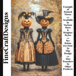 Victoriaans Steampunk Pompoen Dames AL4 Decoupage Tissuepapier