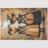 Victoriaans Steampunk Pompoen Dames AL4 Decoupage Tissuepapier (Voorkant)