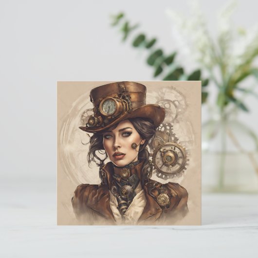 Victoriaans Steampunk Portret van een Vrouw (Staand voorkant)