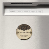 Victoriaans Steampunk Save The Date Magnet (Insitu (Vaatwasser))