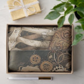 Victoriaans Steampunk schedel Tissuepapier (Geschenk)