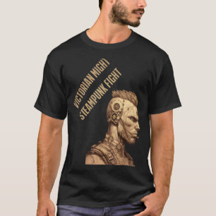Victoriaans Steampunk Sentinel Gears of Courage T-shirt
