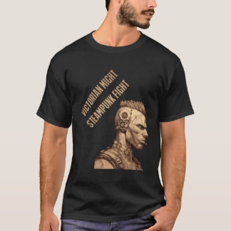 Victoriaans Steampunk Sentinel Gears of Courage T-shirt