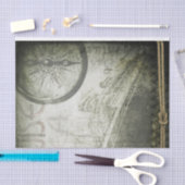  Victoriaans Steampunk Ship Compass Collage Tissuepapier (Craft)