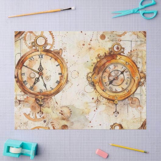 Victoriaans steampunk tissuepapier (Craft)