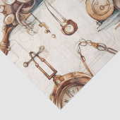 Victoriaans steampunk tissuepapier (Detail)